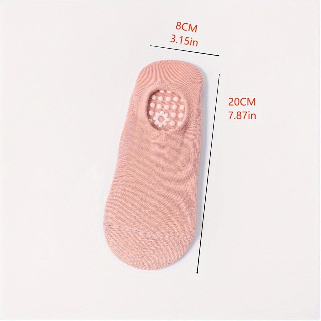 8 Pairs of Mix Color Yoga Socks, Breathable Low Cut Non-slip Grips Sports Socks for Pilates Barre Ballet