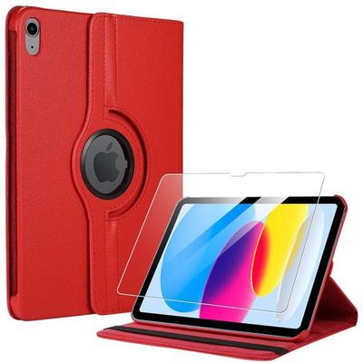 Case + Tempered Glass - BOOLING - for iPad A16 (11 ") - Rotation 360° - Red - Optimal Protection
