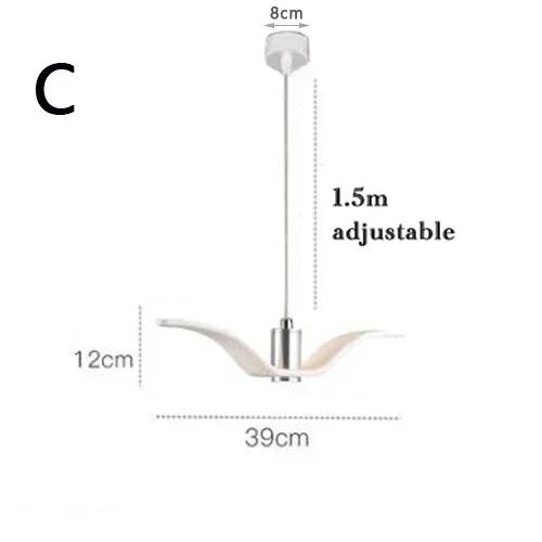

Подвесной светильник в виде чайки в скандинавском стиле для ресторана, бара, стойки регистрации, магазина одежды, окна, украшения вестибюля отеля, люстра с птицами, подвесной светильник Neutral light