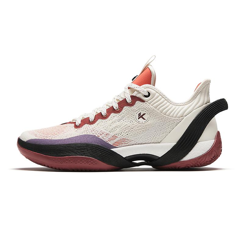 Anta Three point Rain1.0 ROCCO Low top Cushioning, Wear Resistant Basketball Shoes Men s Ecru Sneakers 912331102S-2 44.5