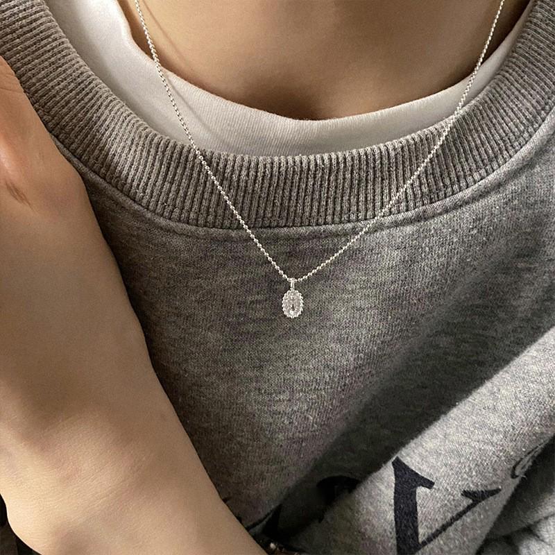 Korean Style Retro Pearl Necklace: Women's Multi-Layer Asymmetrical Clavicle Chain with OT Buckle