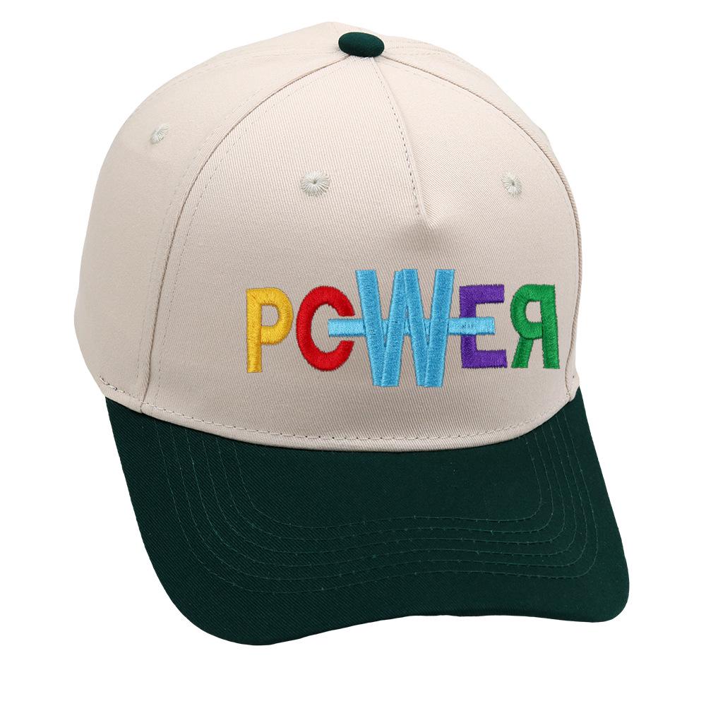 Cross-border POWER Truck Driver Hat: GD Color Block Embroidered Baseball Cap for Men & Women