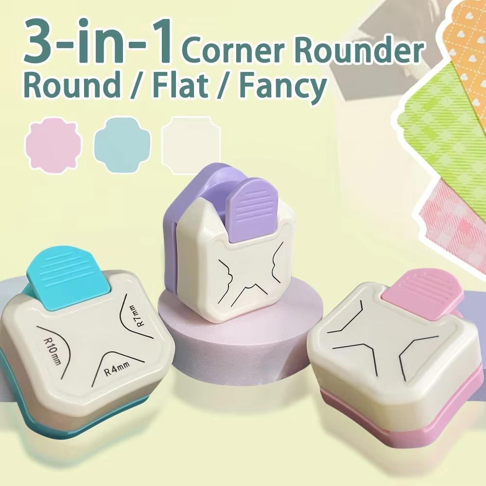 for DIY Paper Card Tag Punch Corner Rounder 3 in 1 Label Punch New Cutter Paper