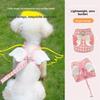 Breathable Cat Dog Harness Set Adjustable Cat Leash Cute Dog Traction Rope Walking