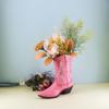 Kreative Stiefelform Vasen Harz Blumentopf Haus Wohnzimmer Schreibtisch Dekoration Blumenarrangement Hydroponischer Pflanzenbehälter