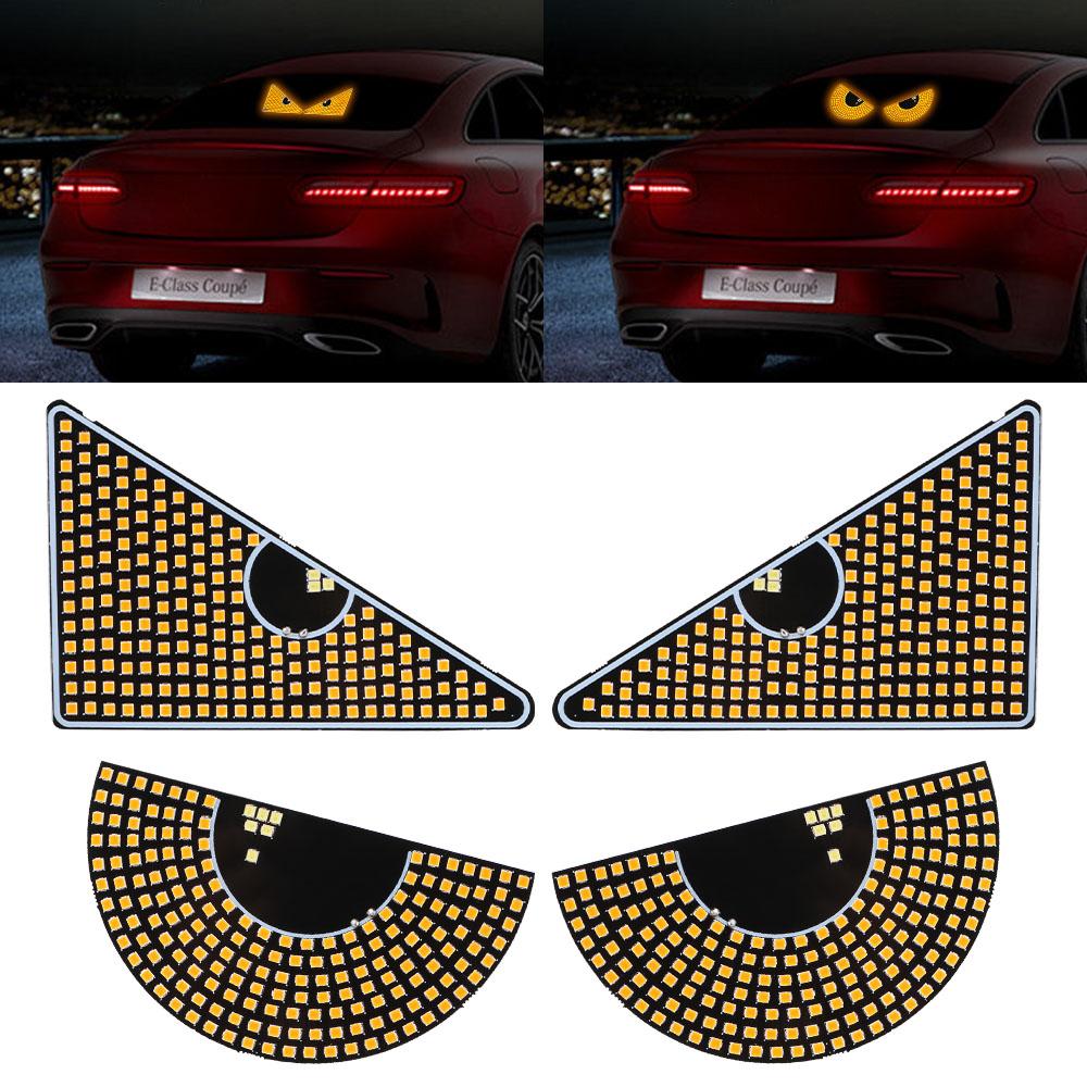Car Windshield Glow Flexible LED LED Signal Lights Flashing LED Decoration Light Panel Devil Eyes Light For Car Windshield USB