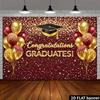 2D Grad Party Backdrop, "GRADUATES!" with Balloons Photography Background Banner