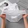 Slip da uomo taglia forte 6XL 7XL 8XL in cotone bianco, confezione da 3 morbide e traspiranti, intimo taglia grande, comodi e larghi, slip a triangolo