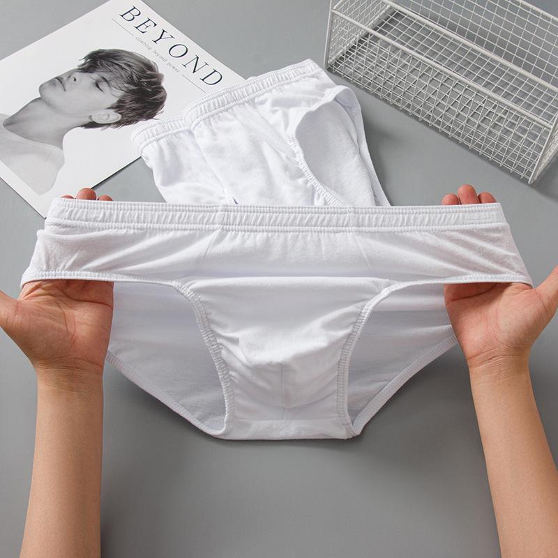 Slip da uomo taglia forte 6XL 7XL 8XL in cotone bianco, confezione da 3 morbide e traspiranti, intimo taglia grande, comodi e larghi, slip a triangolo