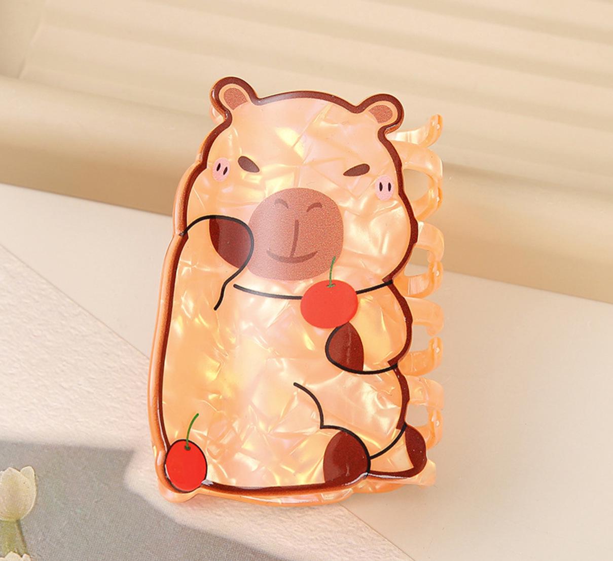 

Bamboo Yao Jewelry Cute Cartoon Capybara Acrylic Claw Clip for Girls