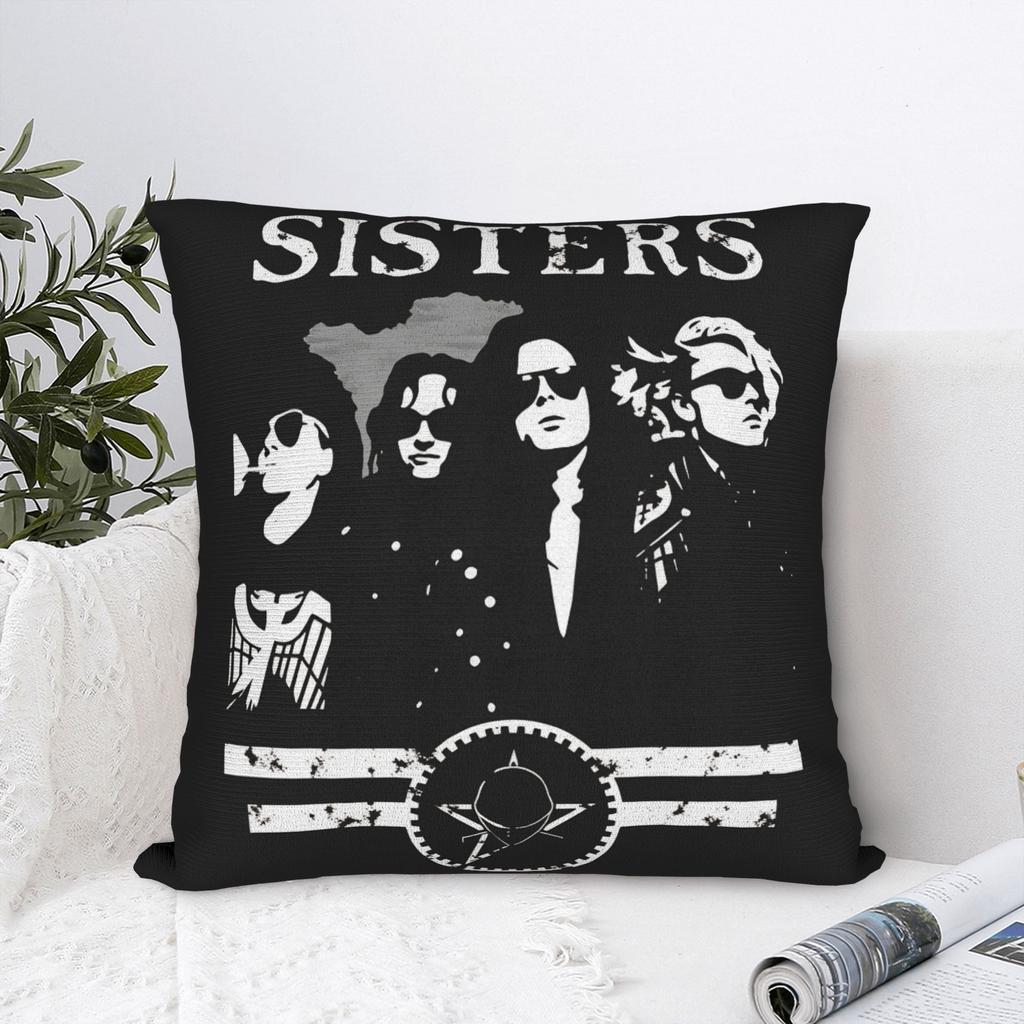 Band Sisters of Mercys Pillow Cover Comfy Cushion Cover Fashion Pillow Case For Sofa Bedroom Home Decor