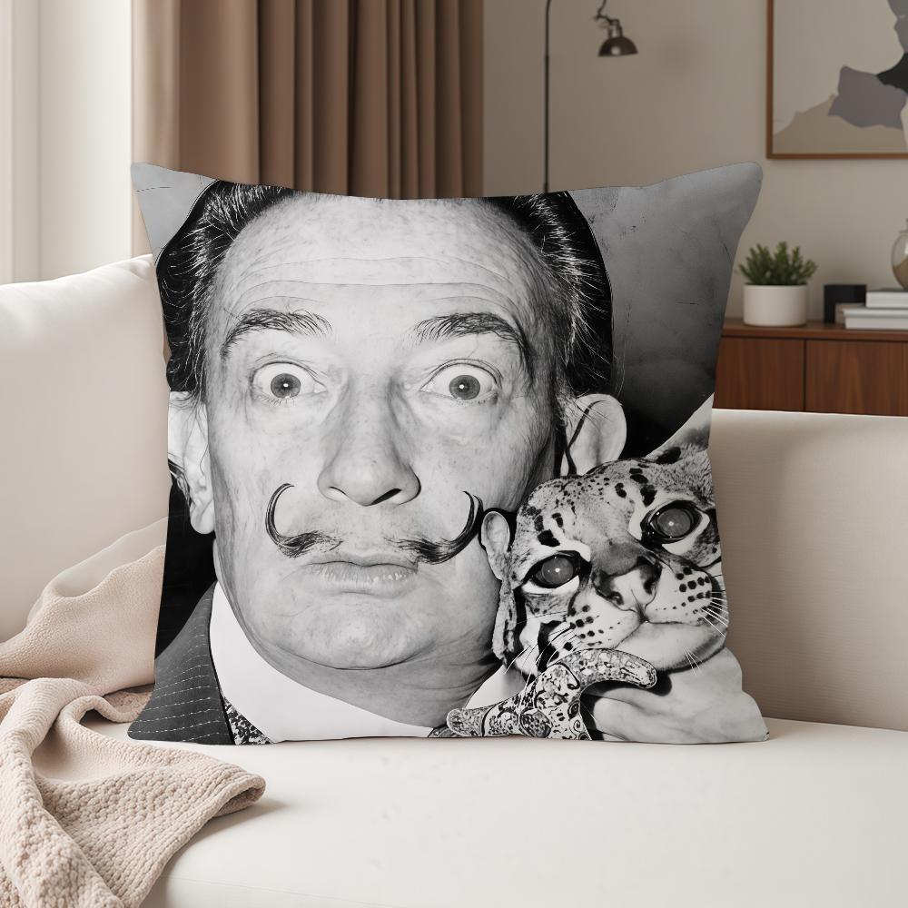 Pop Art Salvador Dali Towel Pillow Case Suitable For Bedrooms Living Rooms Cars Home Decoration