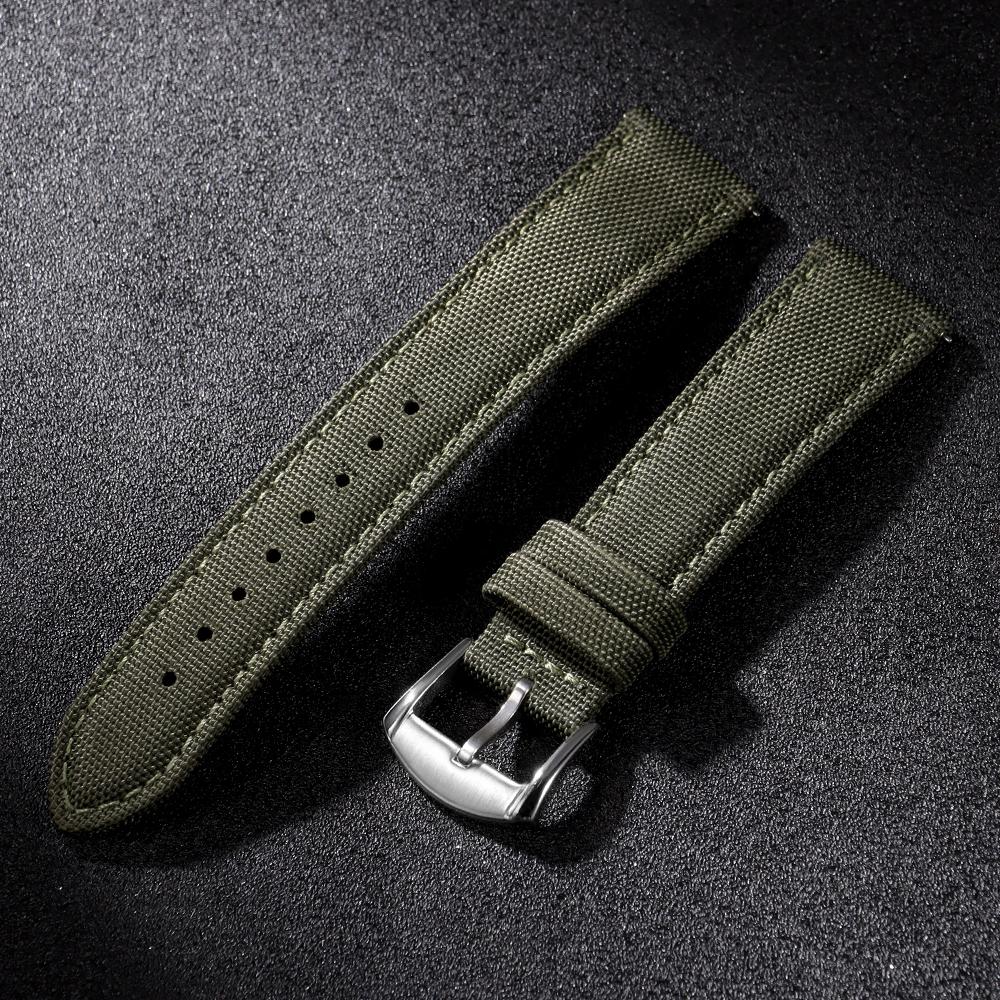 20mm 22mm Prawdziwe Nylonowe Paski do Zegarków Omega Blancpain Seiko Casio Divers Męskie Damskie Paski do Zegarków z Szybkim Mocowaniem