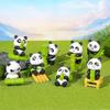 Cute Bamboo Panda PVC Figure: Car Ornament & Desktop Decoration Gift