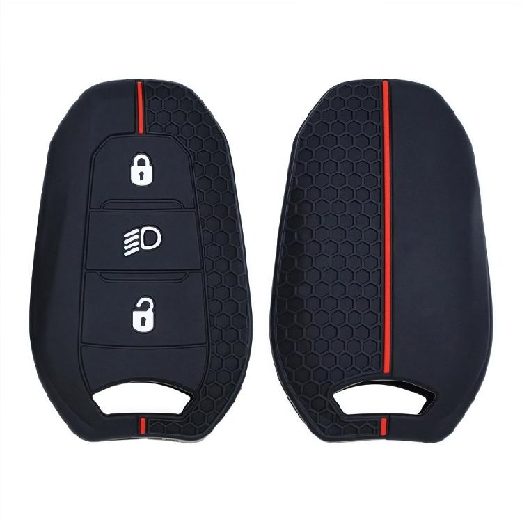 Key Cover Protective Shell Soft Fob Protector Cover Car Key Case for 208 308 408 Full Protection Key Fob Case