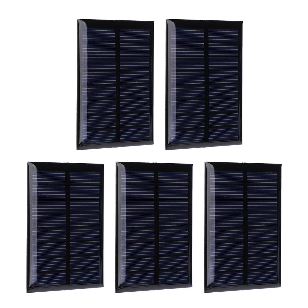 5 stk Mini solcellepanel epoksycellekortmodul for batterileker lader lys 4V 150mA