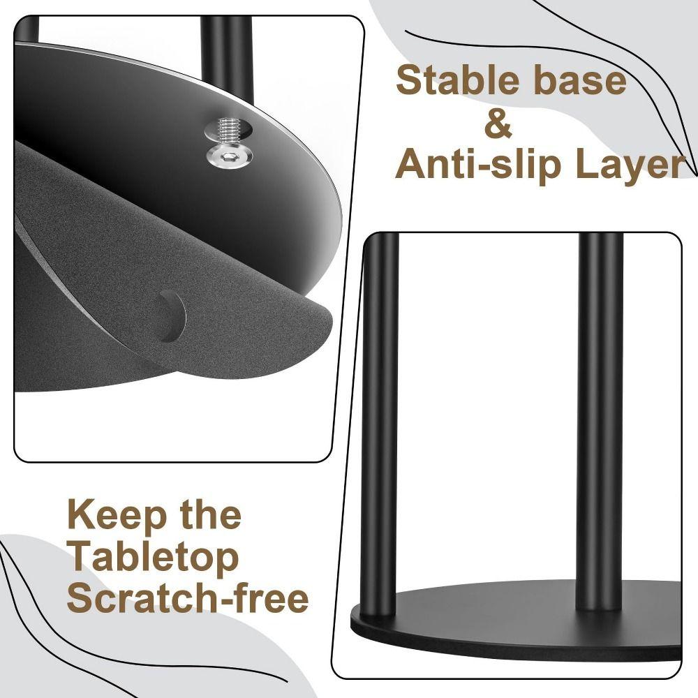 Stainless Steel Paper Towel Stand Non-Slip Kitchen Roll Dispenser Paper Towel Dispenser  Bathroom