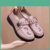 Casual Womens Pu Loafer Leather Flat Shoes Non Slip Walking Shoes Breathable Dress Shoes Round Toe Loafers Comfortable Flats Work Shoes For Women