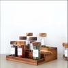 12-Piece Glass Spice Jar Set with Acacia Wood Lids