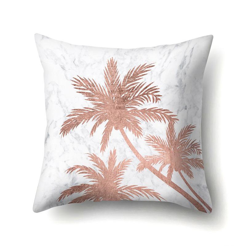 Polyester Pillow Case Automobile Decoration Home Printed Pillow Case Waist Cushion Cover Car Cushion Head Cushion Cover