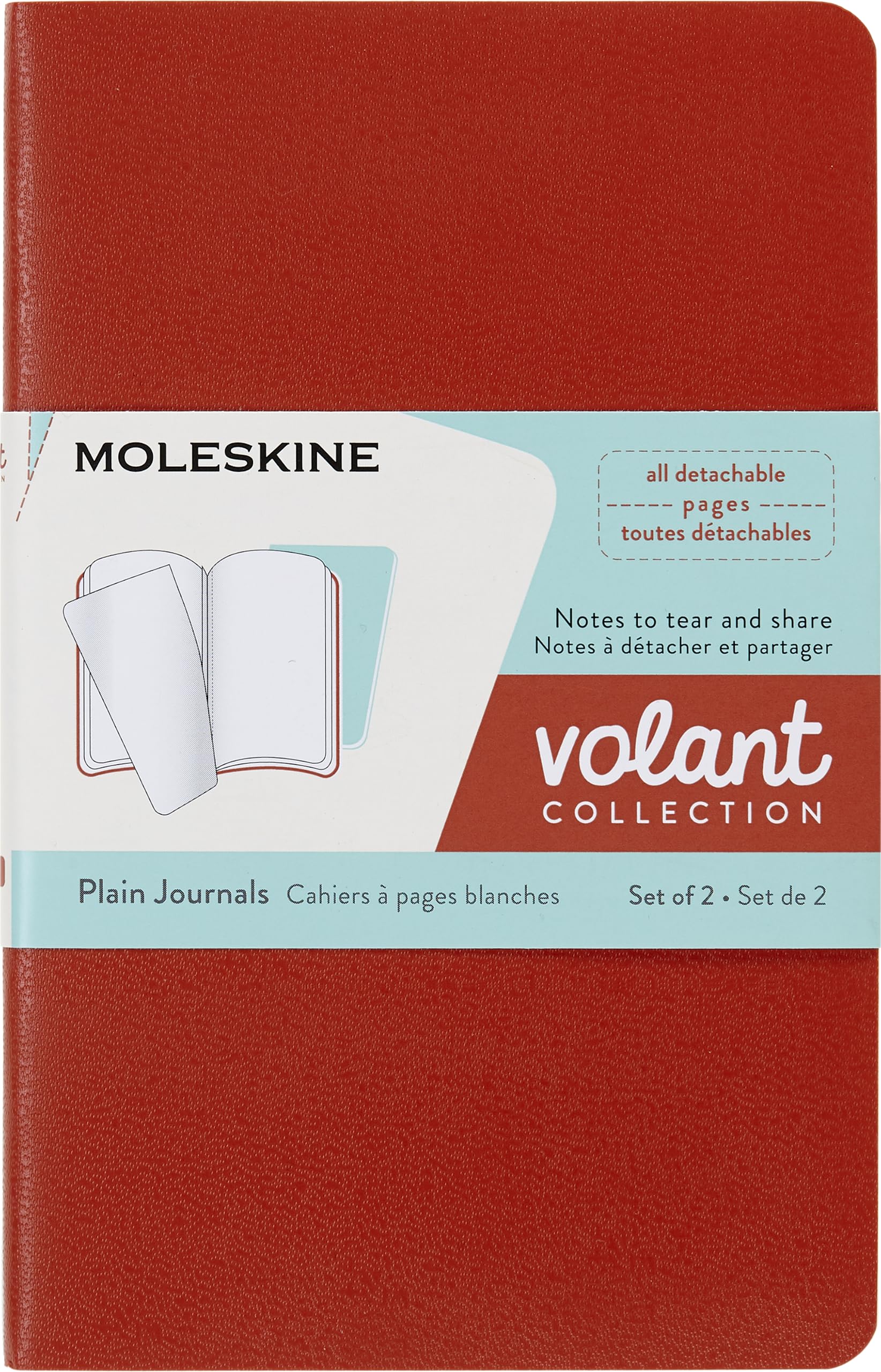 

Moleskine Блокнот VOLANT Journal Пустой Карманный Коралловый Аквамариновый Синий QP713F16B24 Оранжевый, оранжевый