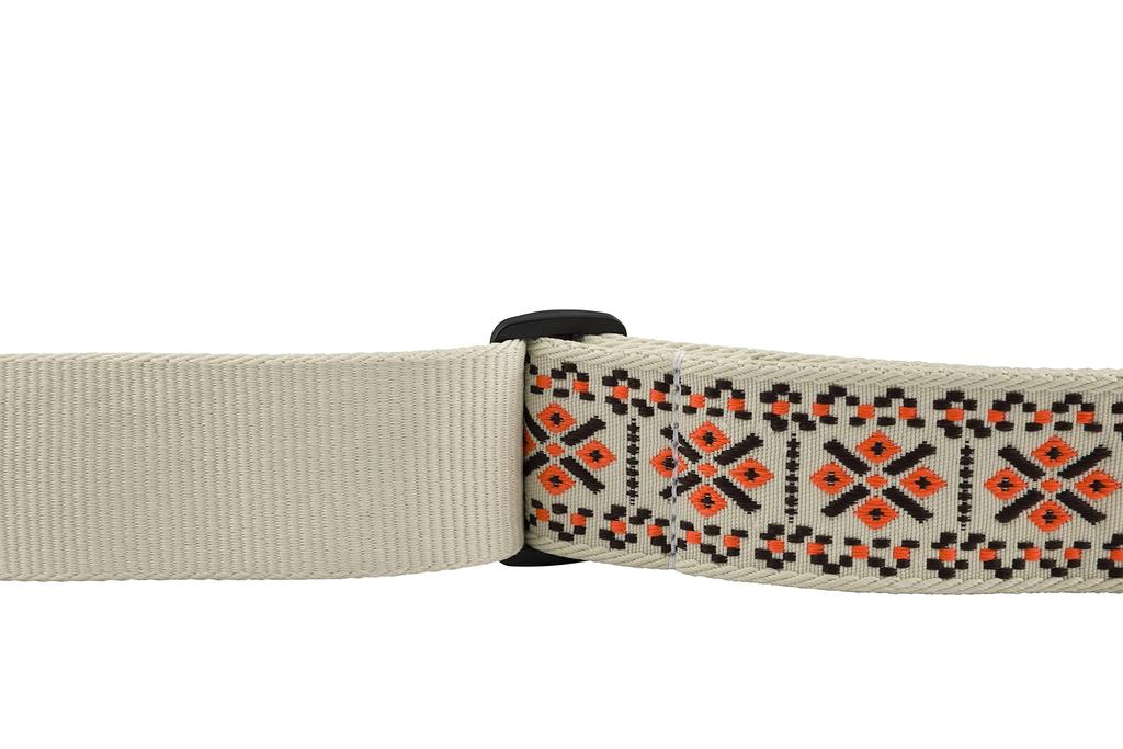 Fender Pasadena Woven Lattice in Strap, Orange, 2" (Made Canada)