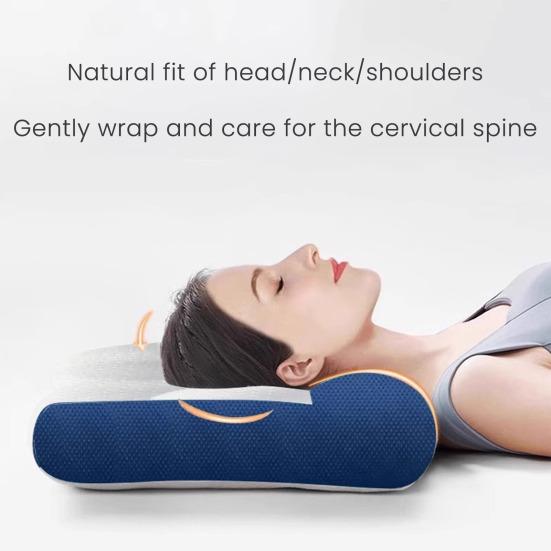 Oreiller cervical en mousse à mémoire de forme Yousheng pour soulager les tensions cervicales, oreiller orthopédique réglable, oreiller cervical doux et respirant pour tous les âges
