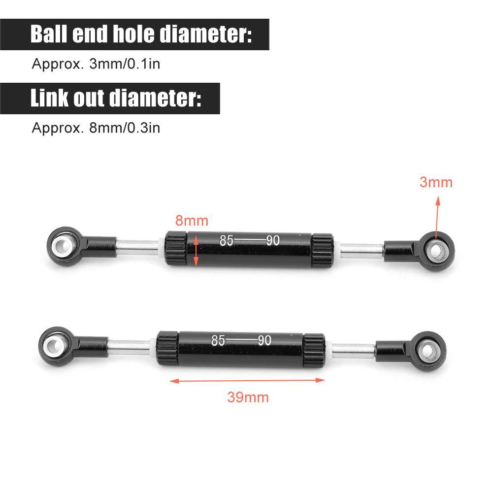  Servos Pull Rod-Steering Lever Accessory for SCX10 D90 1/10 RC Car(75-80mm )