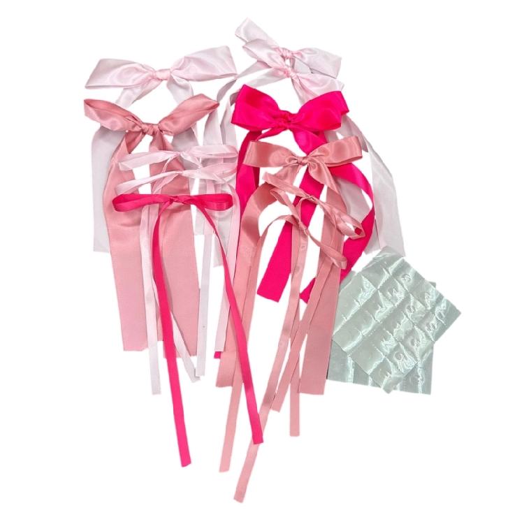 Multipurpose Silk Bowknot 25x9cm For Wall Window Display Birthday Celebration Wedding Backdrop Decoration Making Wreath