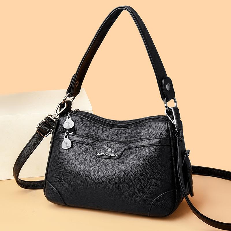 Bag Fashion Printed Women's Shoulder Crossbody Bag Women's Large Capacity Premium Sense Middle Mom Bag