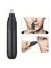 Electric Nose And Ear Hair Trimmer With Stainless Steel Doubled Winged Blade Painless Portable Battery-Operated Hair Remover