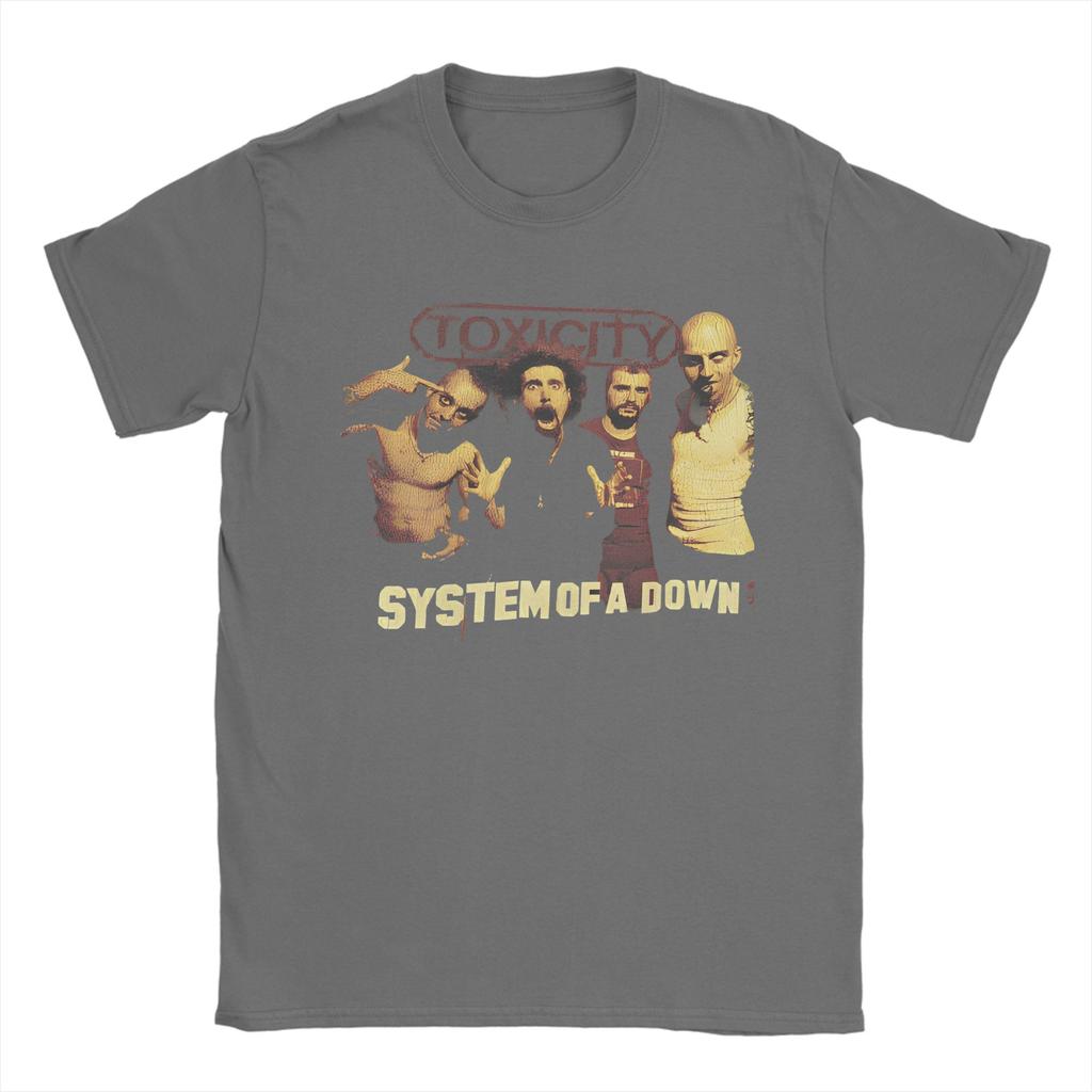 Rock System of a Downs Toxicity T Shirt Unisex Cotton Tops Funny System of a Down  O-neck Short Sleeve