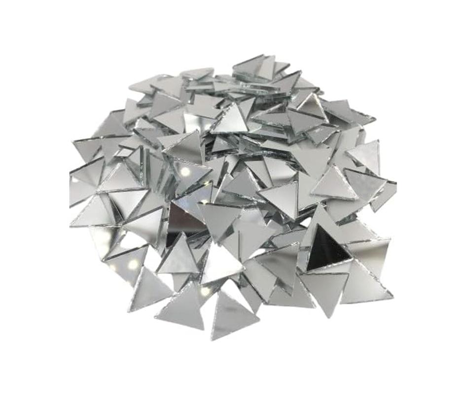 

TreegoArt Mini Triangle Glass Mirrors for Embroidery Making Bracelet, Necklace,Jewelry, Embroidery Work, Art and Craft - 100 Pieces
