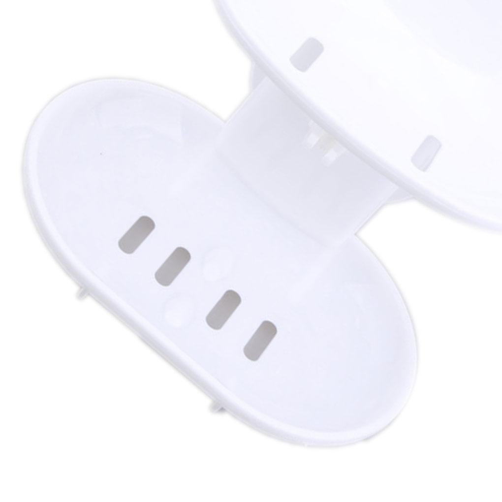 Home Bathroom Shower Soap Dish Box Holder Suction Cup Holder Case Container