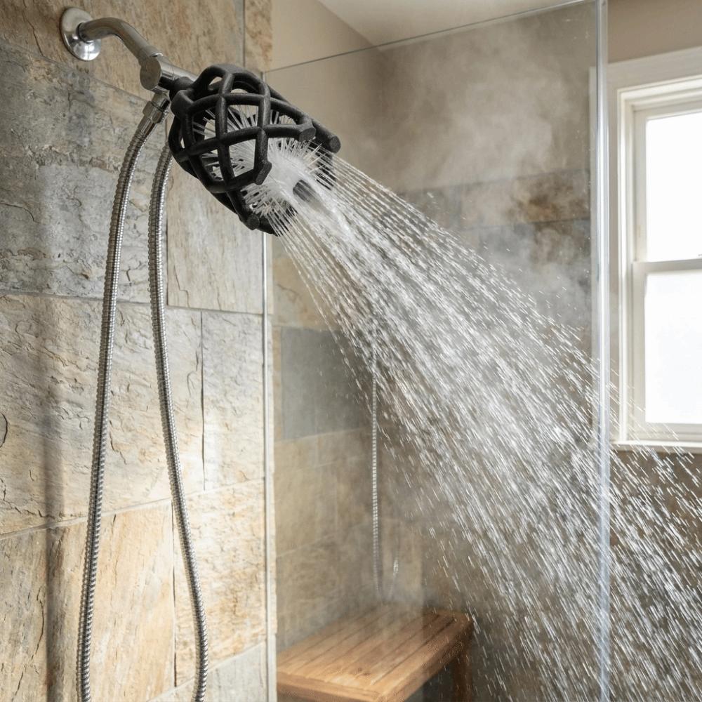 Dense Outlet Layout 3D Micro Hole Shower Head Boost Water Pressure Shower Daily Shower