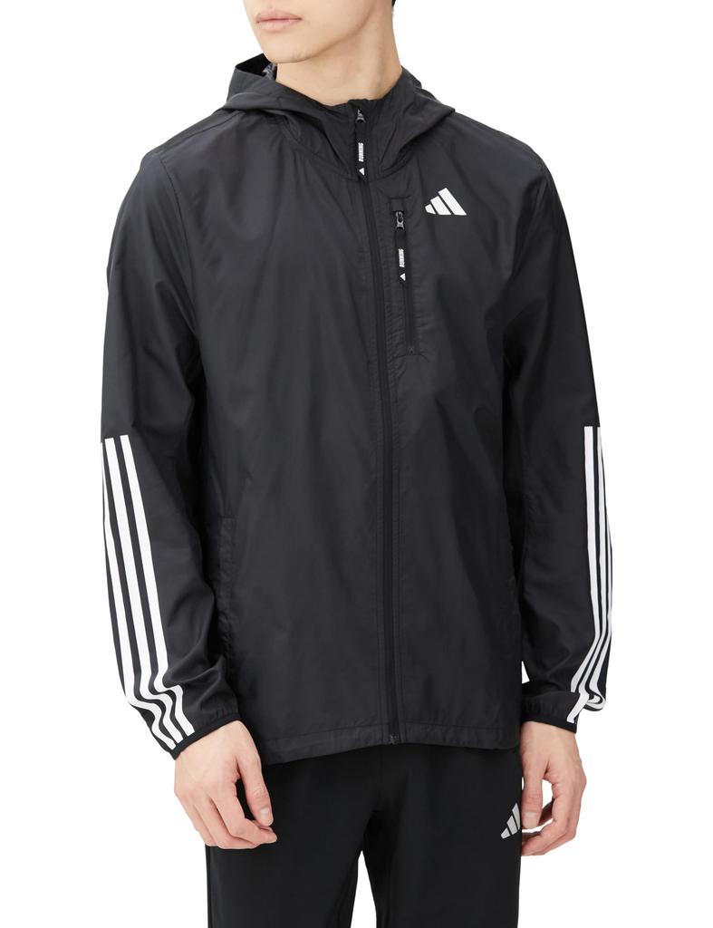 Adidas Own the Run Jacket IKM28 Black Three-Stripes Men's (IK4986) J/S