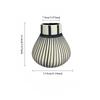 Retro Black and White Striped Ceramic Vase Decoration Nordic Wabi Sabi Style Living Room Bedroom Flower Arrangement Decoration