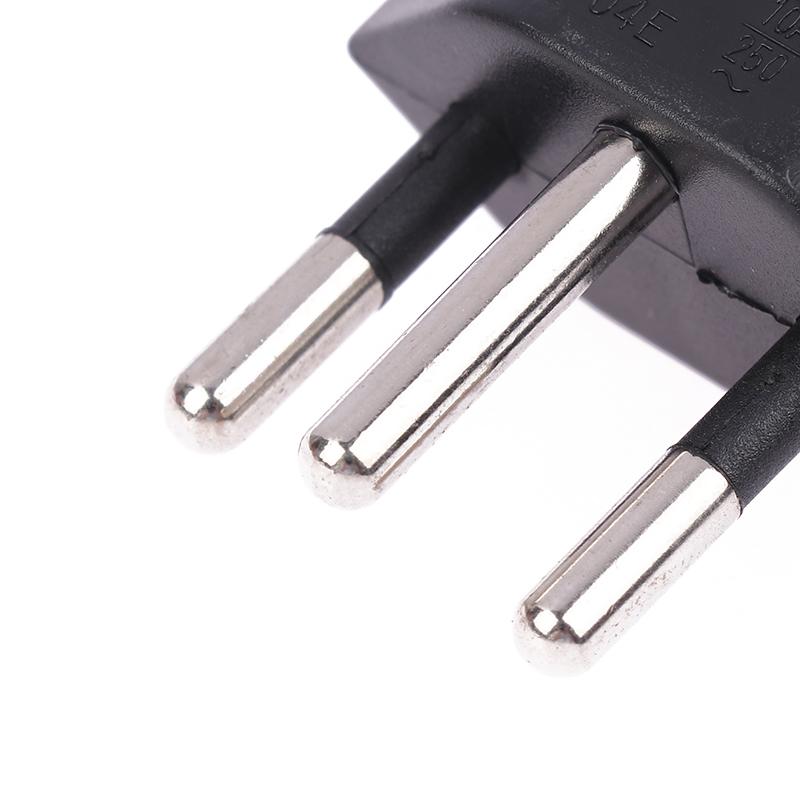 1Pc Plug Travel Adapter Europe German TO Swiss Plugs 10A 250V Power Plug EU To Switzerland Electrical Plug Adapter