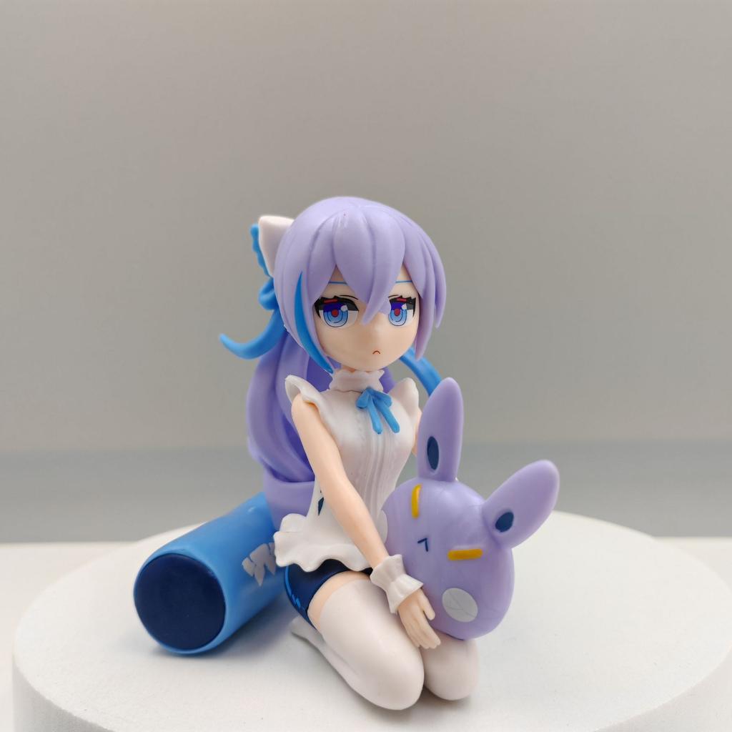 Anime Figure Elysia And Bronya Collectible Pvc Model Car Ornament Computer Case Decor Desk Decoration For Anime Enthusiasts