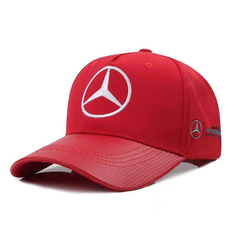 FCM5   High Texture Embroidery Baseball Hat Outdoor Sports Adjustable Sunscreen Hat For Mercedes Benz C E S Class GLC GLE GLS Sticker