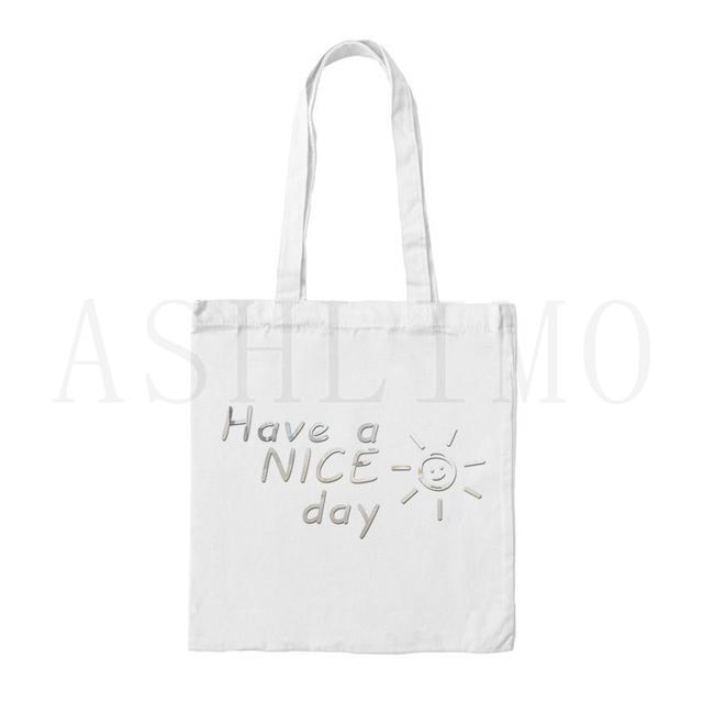 Большая сумка-тоут с буквенным принтом Sky, большая вместимость, женские сумки, холщовая сумка, сумка для покупок, модная тканевая сумка для отдыха 24*26cm