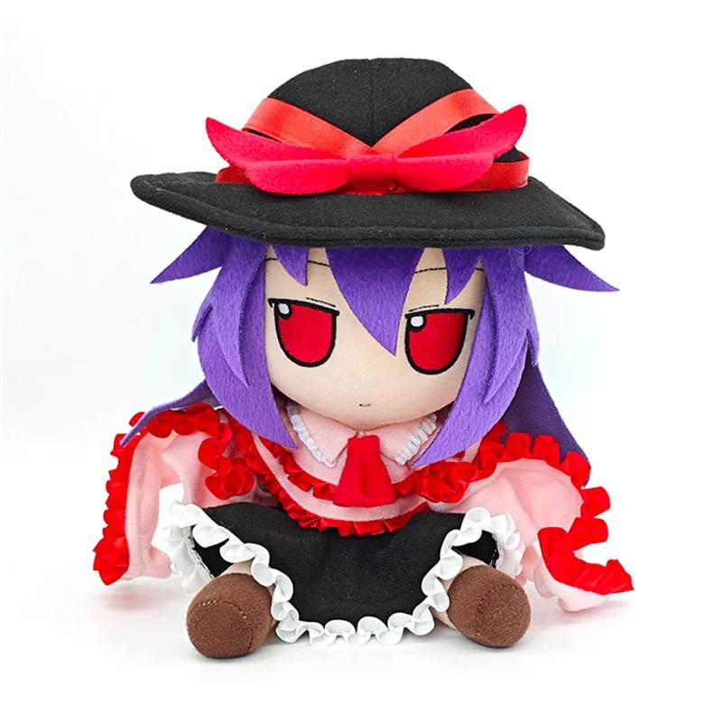 20cm Kawaii Patchouli Knowledge Plush Toy Touhou Project Plushie Anime Moriya Suwako Hakurei Reimu Stuffed Dolls Birthday Gifts