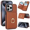 Low Moq Flip Wallet Kickstand Phone Case With Finger Loop for Phone 17 Pro Max Card Holder Leather Cover Money Bag Rfid Blocking