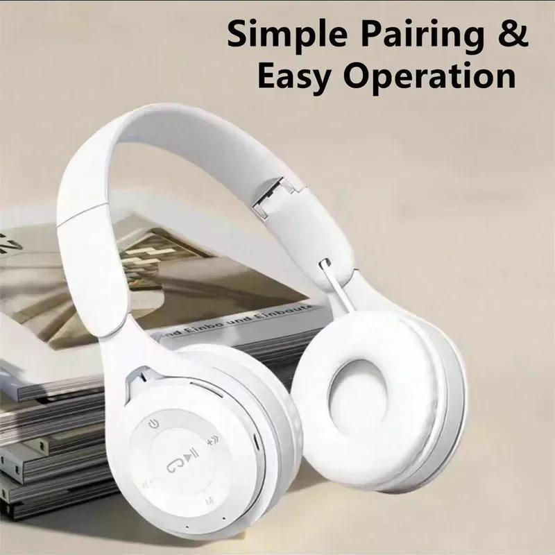 Xiaomi Macarone Wireless Bluetooth Headphones With Microphone Sound Insulation Gaming Earphone Hifi Bass Earbuds Blutooth5.3 Hedset