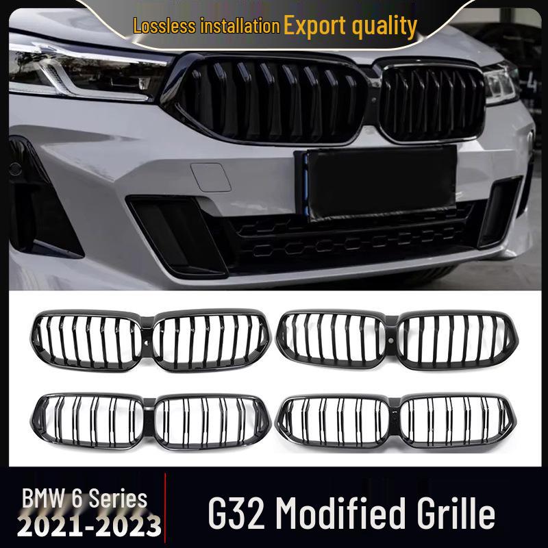 Gloss Black Kidney Grille for 2021-2023 BMW 6 Series G32