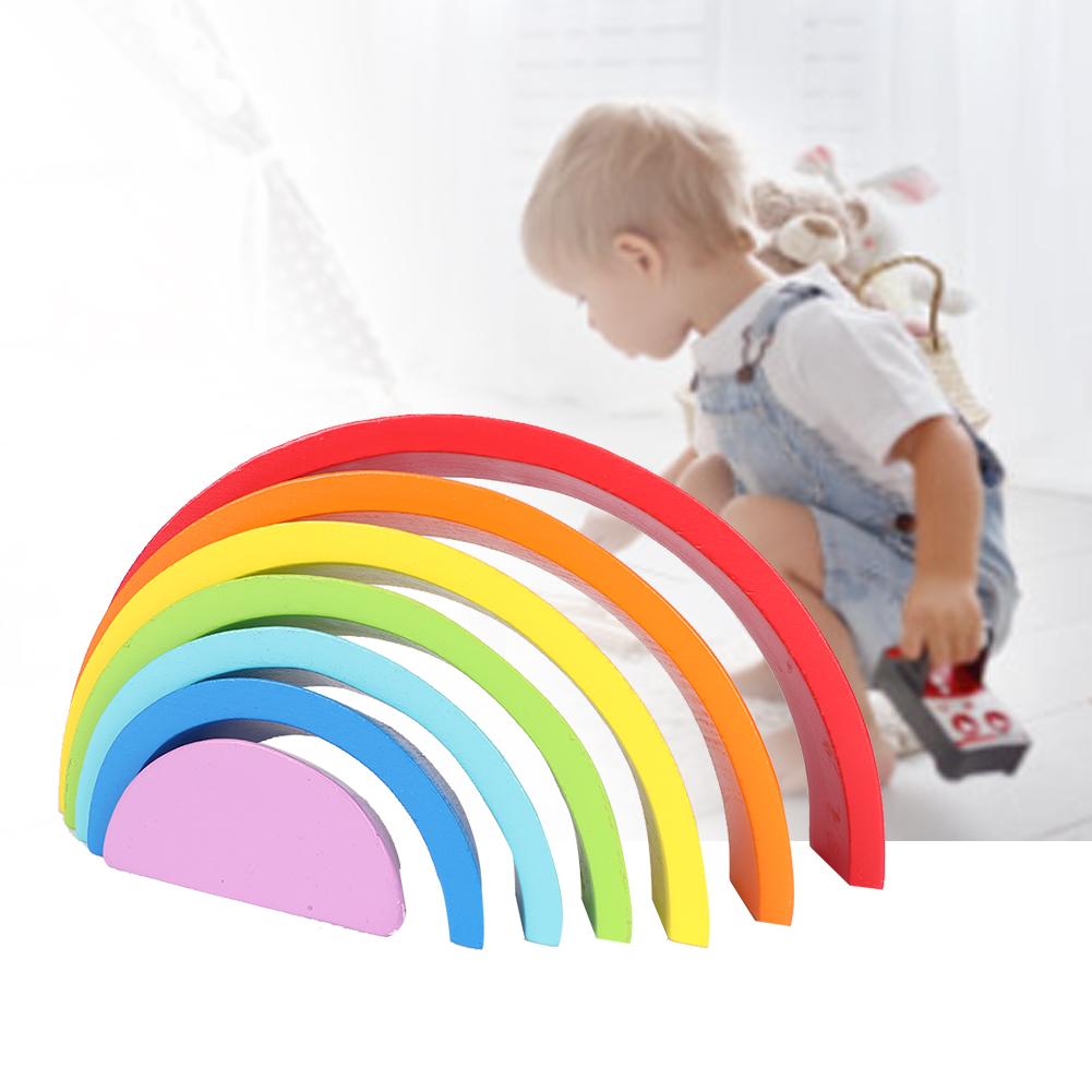 Baby Wooden Puzzle Set Wood Colorful Children Educational Building Block Toy SetRB40