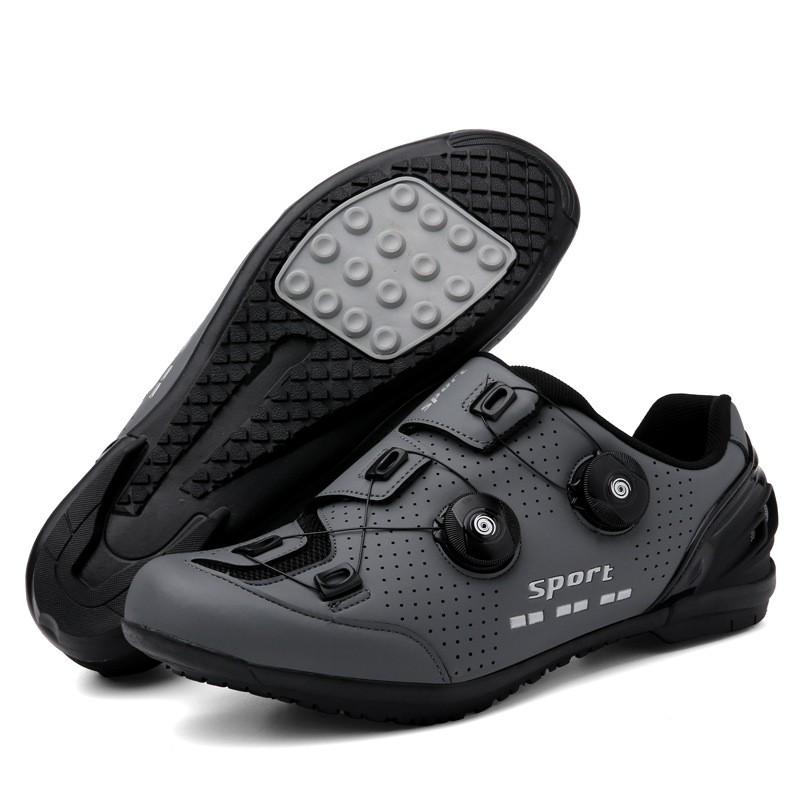 Mens Cycling Shoes Road Mountain Bike Non-Cleat Clipless Compatible Stiff Sole Breathable Lightweight