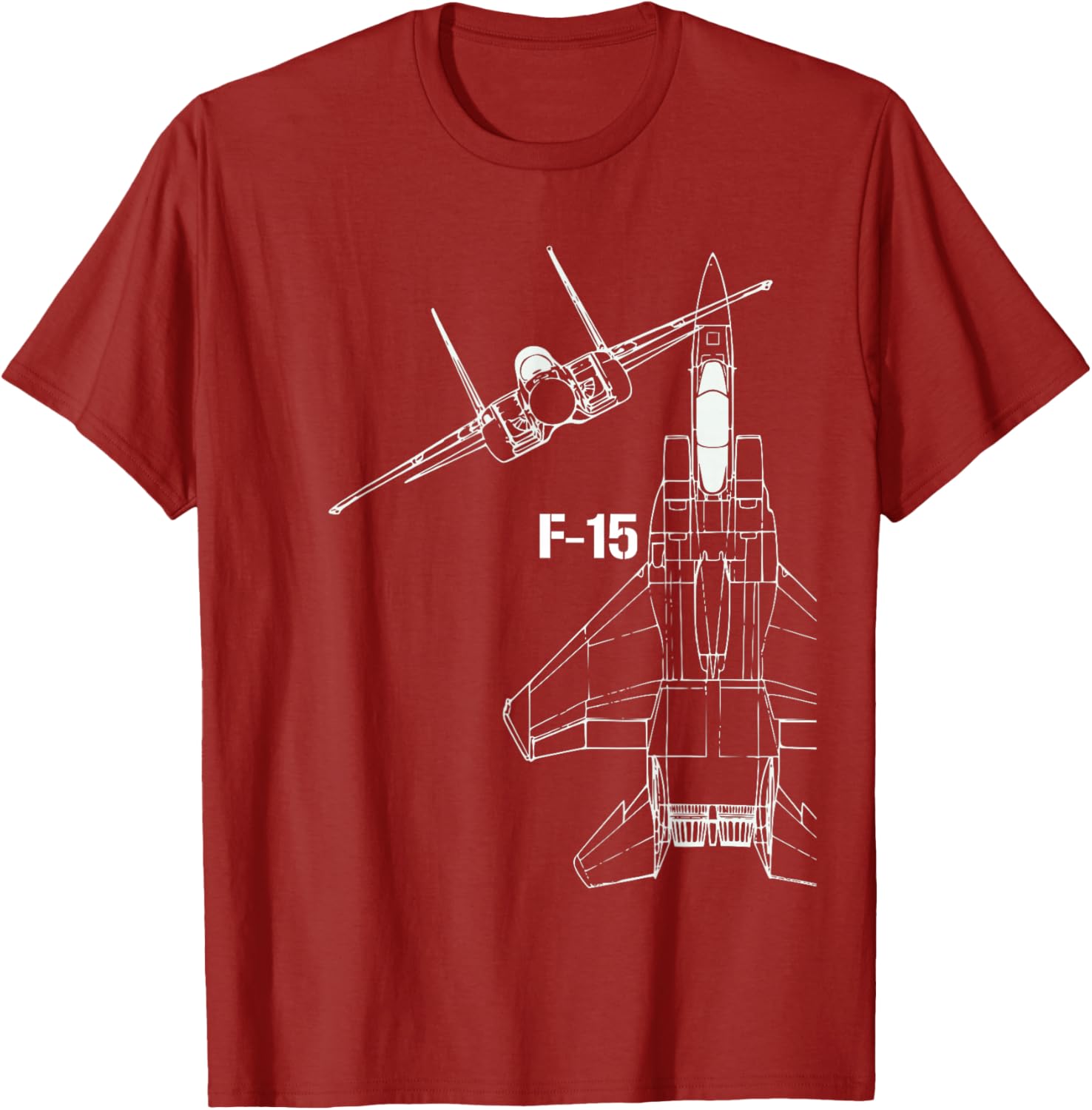 F-15 Eagle Jet Military Stealth Fighter Jet T-Shirt Short Sleeve Casual 100% Cotton Shift S