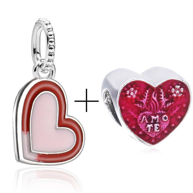 2pcs /Lot New Mom &Dad Charm Beads Fit European Style Brand Bracelets For Women Family Romantic Jewelry Gift Buy 1 Get 1 Free