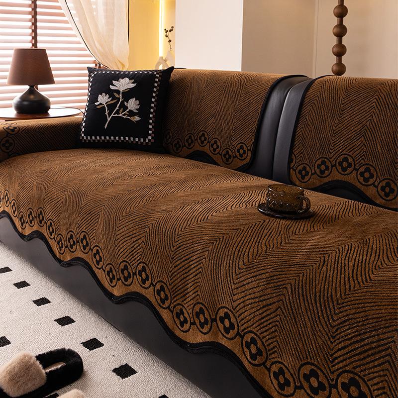 

Новая подушка для дивана особой формы, универсальная для всех сезонов, нескользящая подушка для сиденья, простой и изысканный чехол для дивана, тканевое полотенце 90 * 160cm single pack